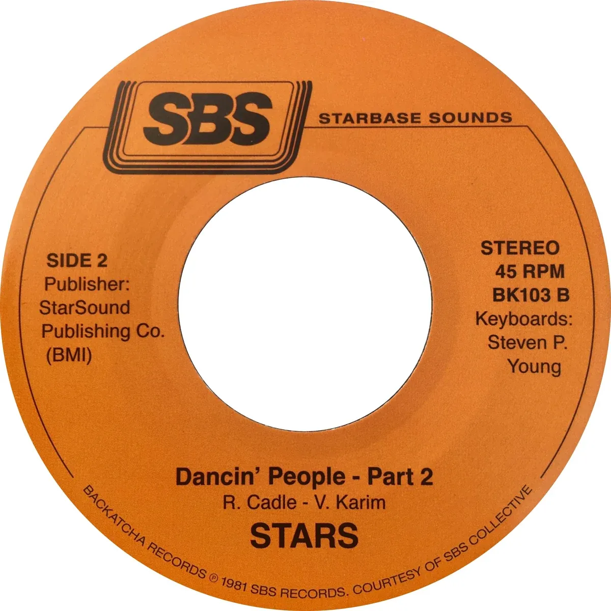 Stars - Dancin’ People | Backatcha Records (BK 103)