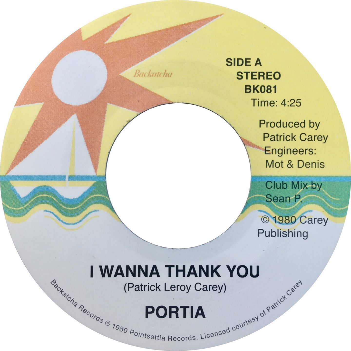 Portia Carey - I Wanna Thank You | Backatcha Records (BK081)