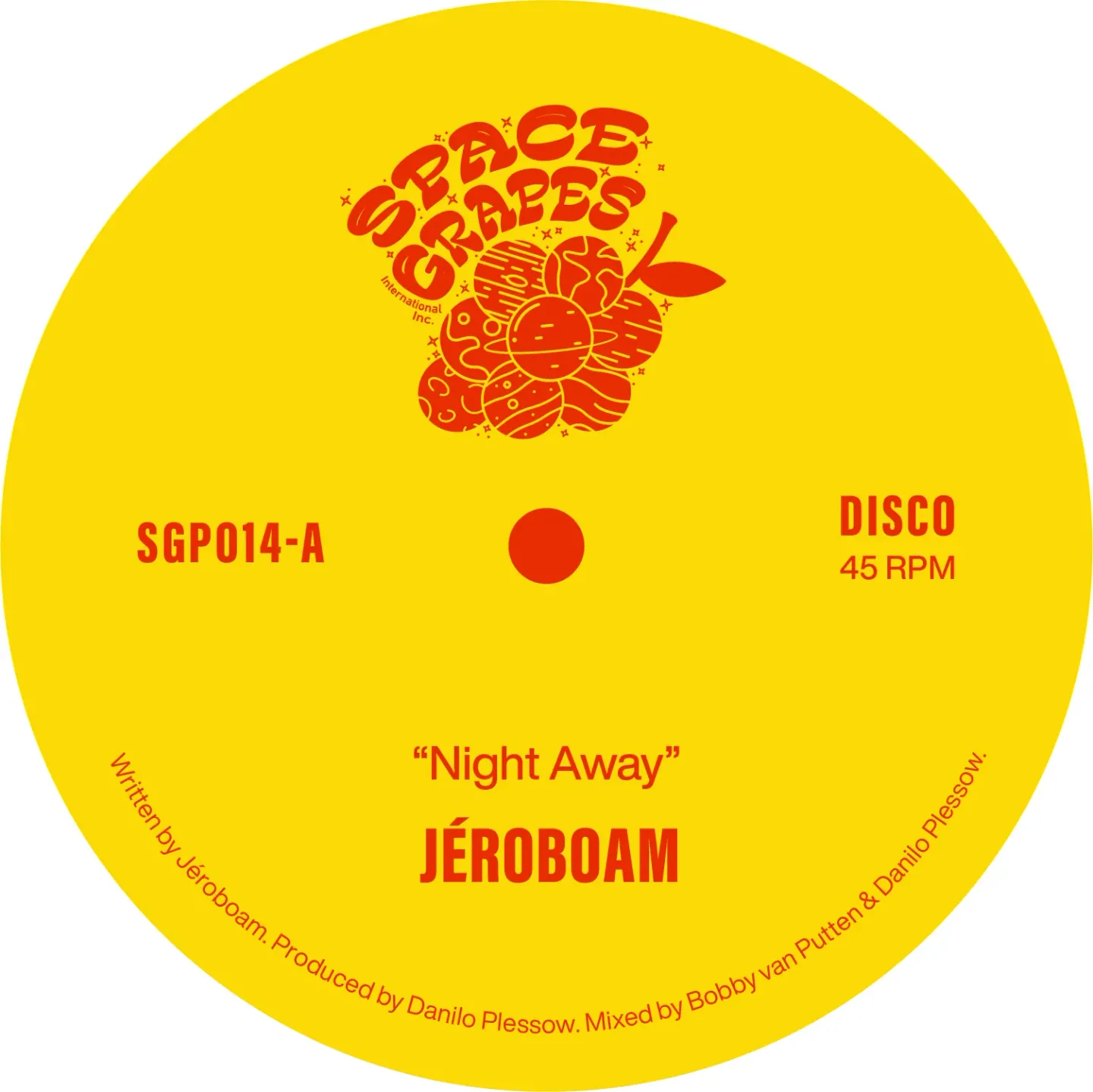 Jéroboam - Night Away / Dive Into Darkness | Space Grapes (SGP014) - main
