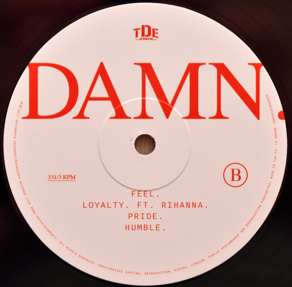 Kendrick Lamar - Damn. | Top Dawg Entertainment (00602557618280) - 5