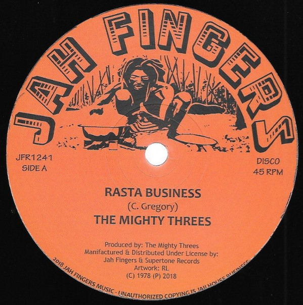 The Mighty Threes - Rasta Business / Sata | Jah Fingers Music (JFR1241) - main