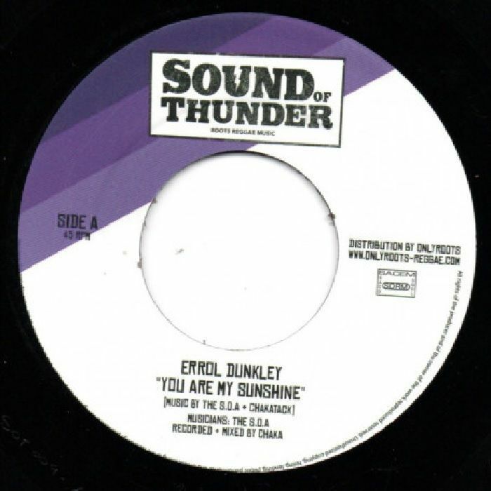 Errol Dunkley  &  Zacharie Ksyk - You are My Sunshine | Sound Of Thunder (SOT009)