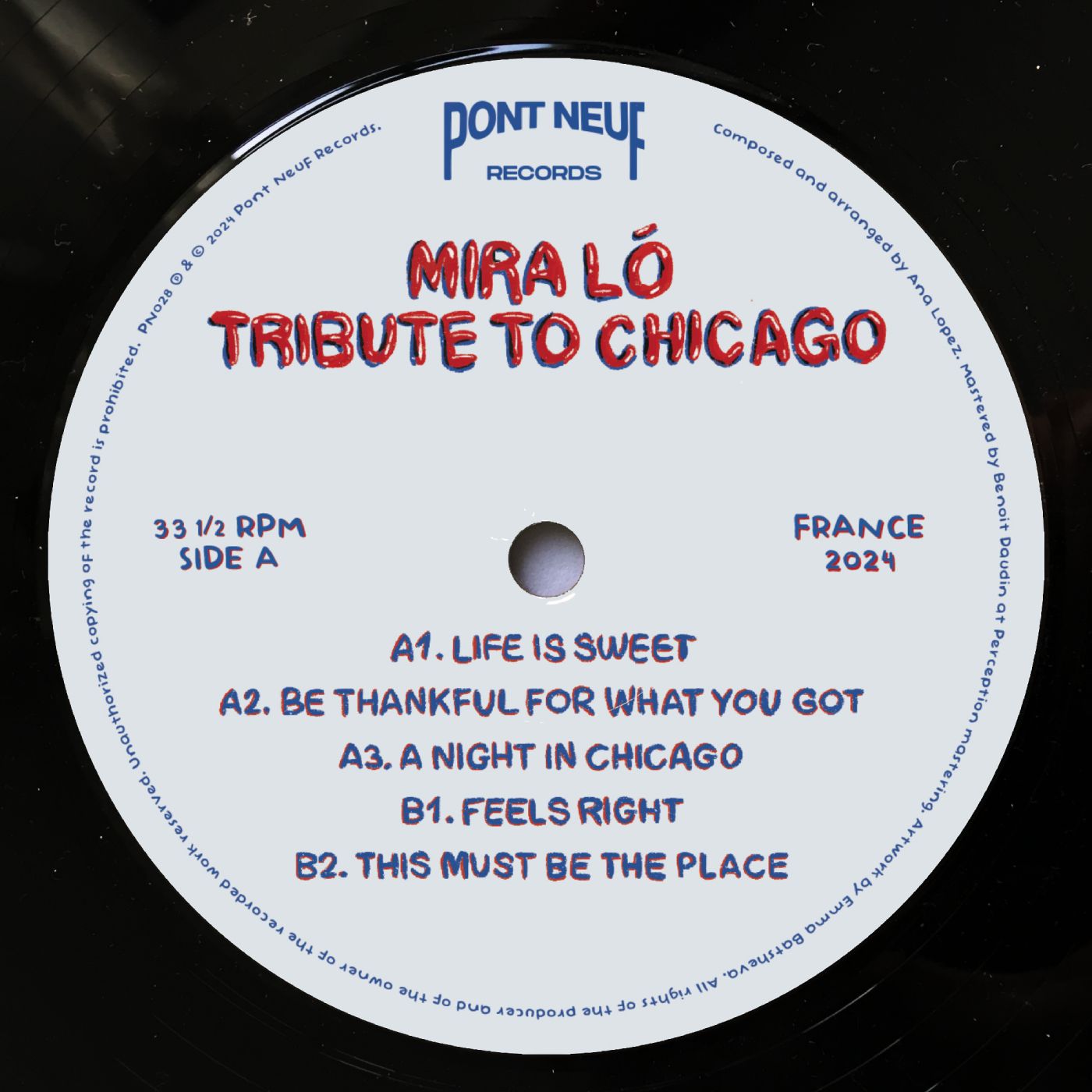 Mira Ló - Tribute to Chicago | Pont Neuf Records (PN028) - 3 Mira Ló - Tribute to Chicago | Pont Neuf Records (PN028) - 3
