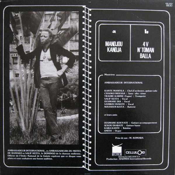Salif Keita  &  Ambassadeur International - Mandjou | Celluloid (CEL 6721) - 2
