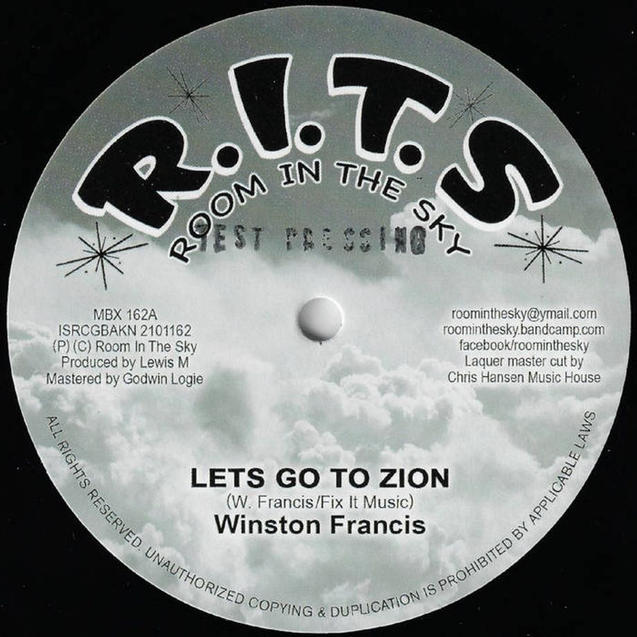 Winston Francis - Lets Go To Zion | Room In The Sky (MBX 162) - main