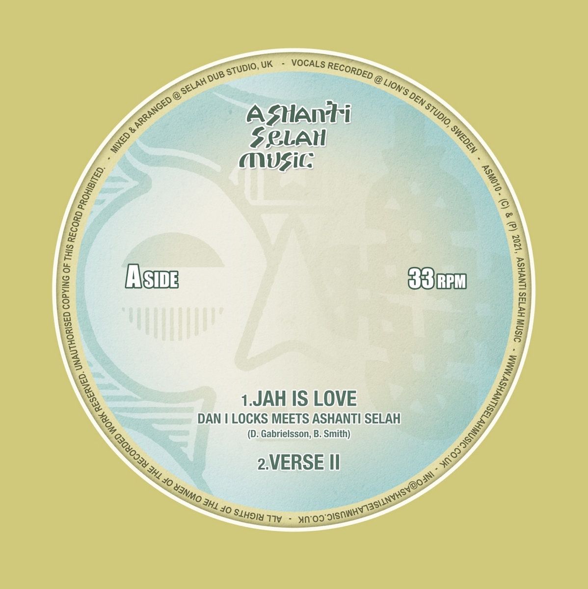 Dan I Locks , Ashanti Selah - Jah is Love | Ashanti Selah (ASM010)