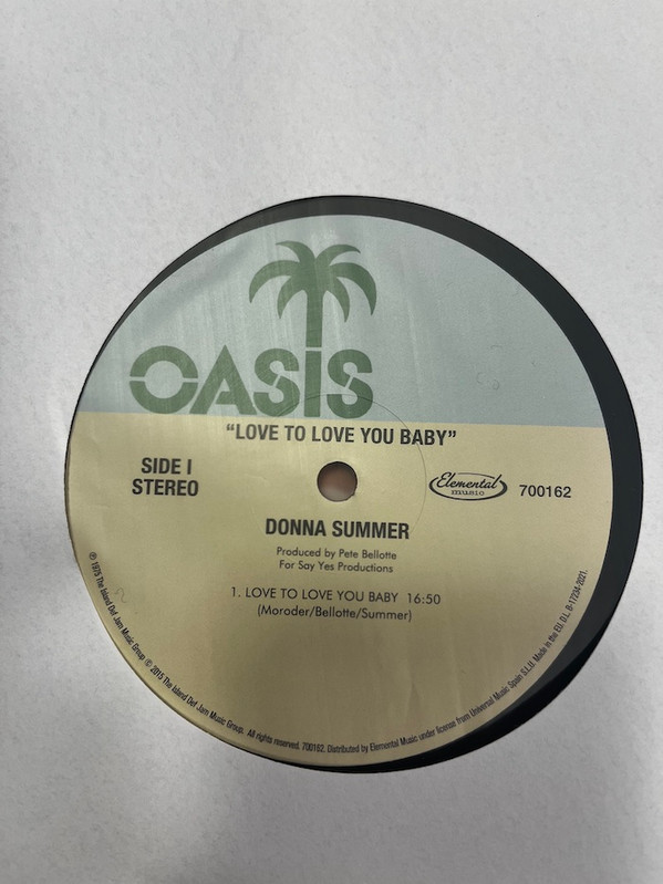 Love To Love You Baby (limited 180 gram vinyl LP)