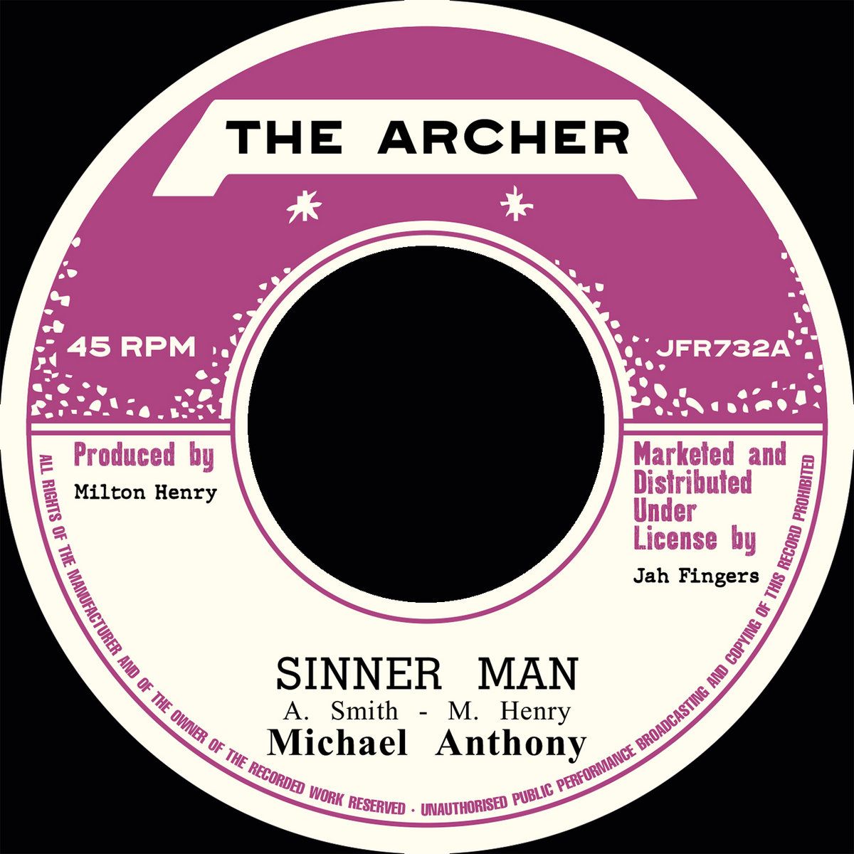 Michael Anthony - Sinner Man | The Archer (JFR732) - main Michael Anthony - Sinner Man | The Archer (JFR732) - main