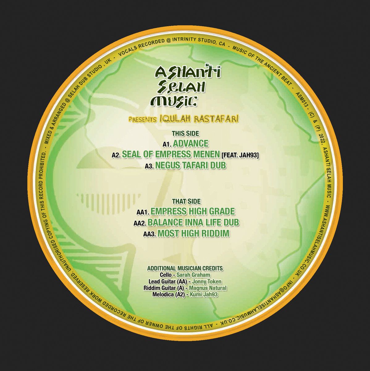Iqulah  &  Ashanti Selah - Advance | Ashanti Selah (ASM013)
