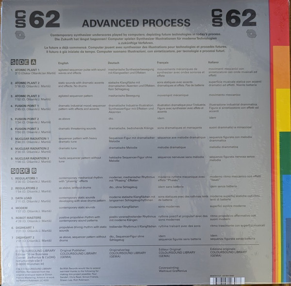 Otakar Olšaník & Jan Martiš - Advanced Process | Coloursound Library (CS62) - 2 Otakar Olšaník & Jan Martiš - Advanced Process | Coloursound Library (CS62) - 2