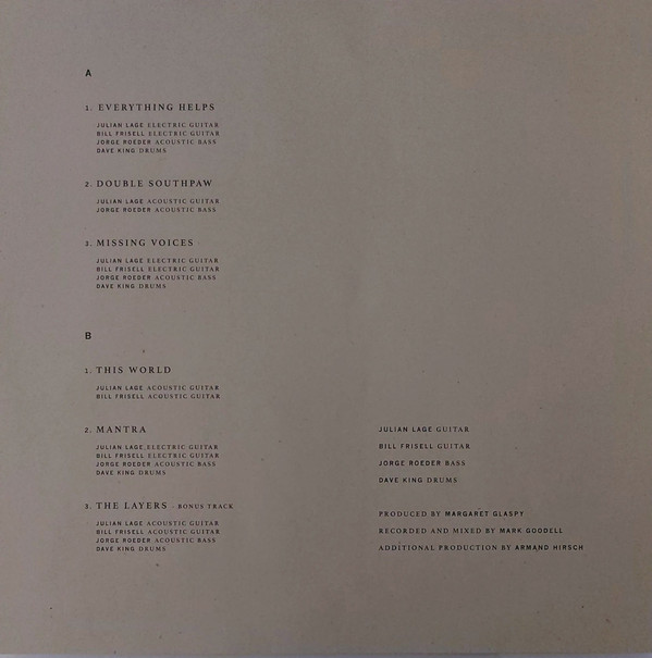 Julian Lage - The Layers (heavyweight vinyl LP + insert) | Blue Note (00602448669131) - 3