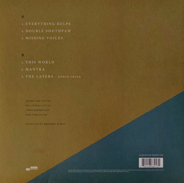 Julian Lage - The Layers (heavyweight vinyl LP + insert) | Blue Note (00602448669131) - 2
