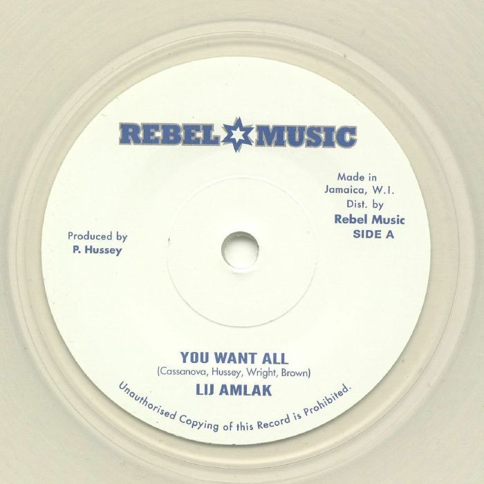 Lij Amlak  &  Glen DaCosta - You Want All | Rebel Music (and Recordings) (RM7009) - main