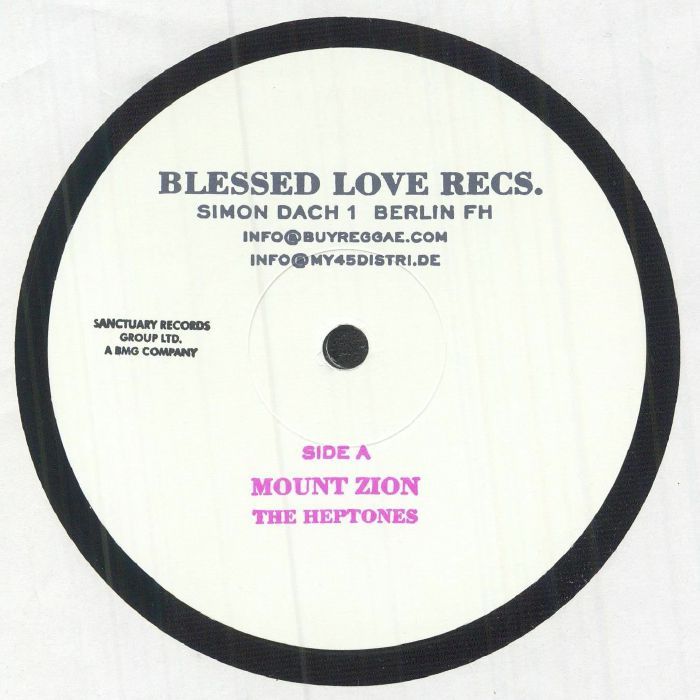 The Heptones - Mount Zion / Through The Fire I Come | Blessed Love Records (BROB001) - main