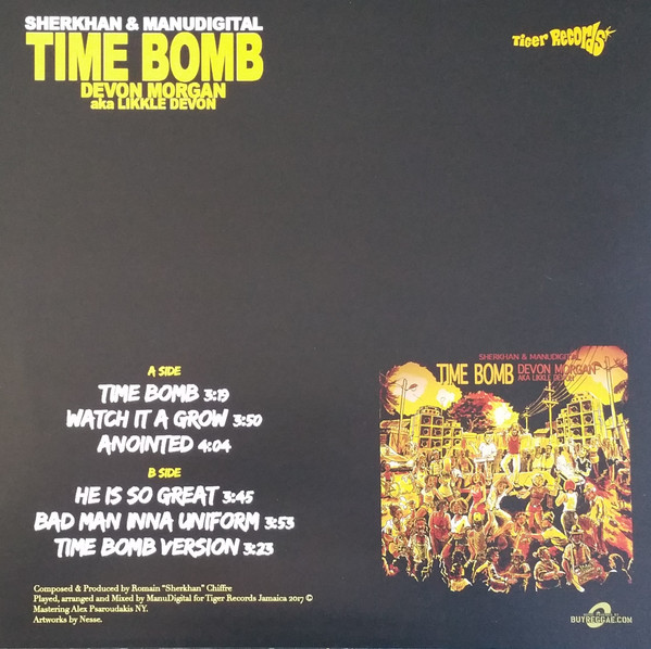 Sherkhan & Manudigital , Devon Morgan Aka Likkle Devon - Time Bomb | Tiger Records (TIGEREU006) - 2 Sherkhan & Manudigital , Devon Morgan Aka Likkle Devon - Time Bomb | Tiger Records (TIGEREU006) - 2