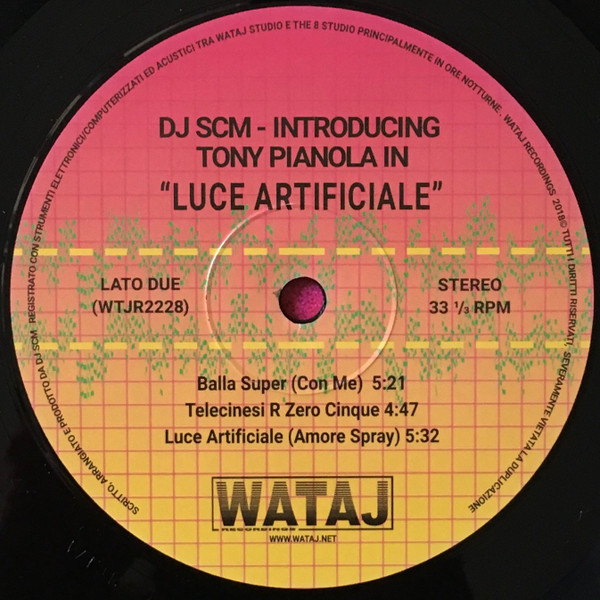 Introducing Tony Pianola In Luce Artificiale