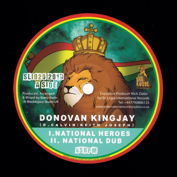 Donovan Kingjay / Aba-Ariginal - National Heroes / Ariginal Hero | Sir Logie International Records (SLI020)