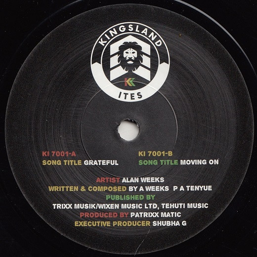 Alan Weeks - Grateful | Kingsland Ites (KI 7001) - main