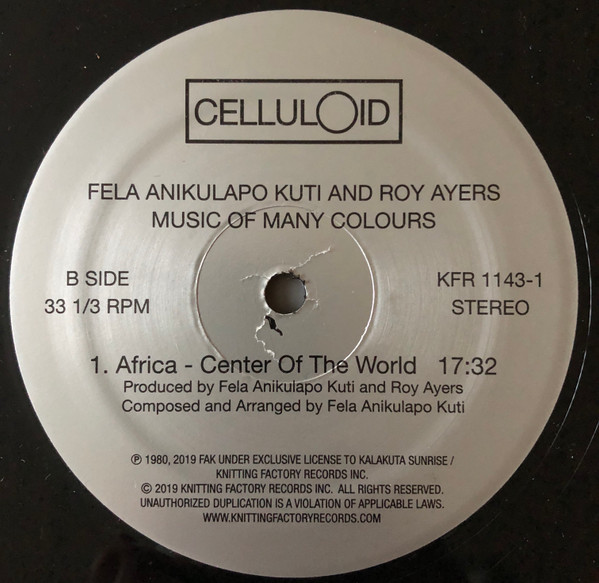 Fela Anikulapo Kuti And Roy Ayers - Music Of Many Colours | Knitting Factory Records (KFR1143-1) - 4 Fela Anikulapo Kuti And Roy Ayers - Music Of Many Colours | Knitting Factory Records (KFR1143-1) - 4