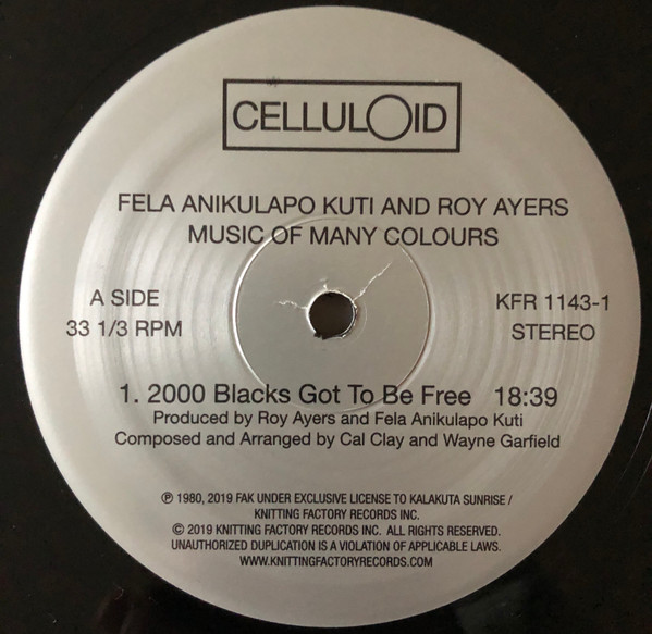 Fela Anikulapo Kuti And Roy Ayers - Music Of Many Colours | Knitting Factory Records (KFR1143-1) - 3 Fela Anikulapo Kuti And Roy Ayers - Music Of Many Colours | Knitting Factory Records (KFR1143-1) - 3