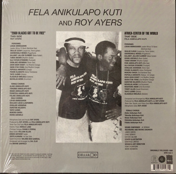 Fela Anikulapo Kuti And Roy Ayers - Music Of Many Colours | Knitting Factory Records (KFR1143-1) - 2 Fela Anikulapo Kuti And Roy Ayers - Music Of Many Colours | Knitting Factory Records (KFR1143-1) - 2