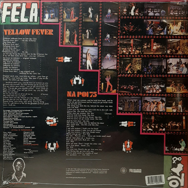 Fela Anikulapo Kuti & Afrika 70 - Yellow Fever | Knitting Factory Records (KFR2024-1) - 2