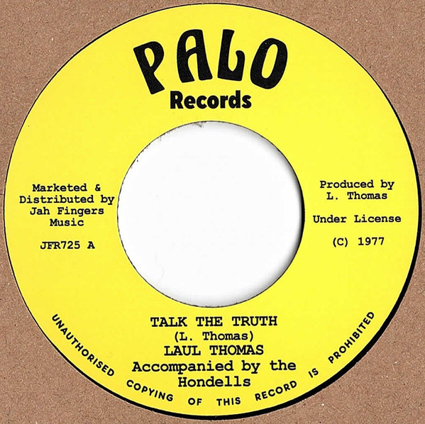 Laul Thomas , The Hondells - Talk The Truth / Sister Love | Palo (JFR725) - main