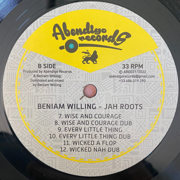 Beniam Willing - Jah Roots | Abendigo Records (ABD021) - 4 Beniam Willing - Jah Roots | Abendigo Records (ABD021) - 4