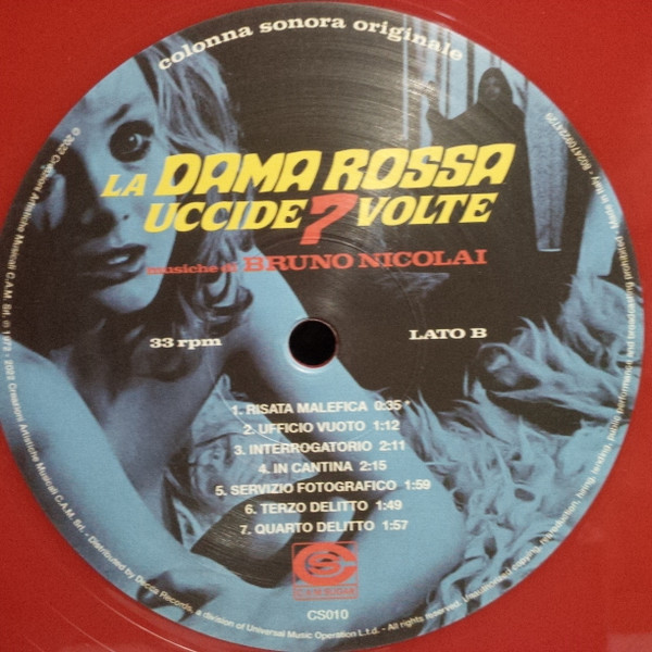 La Dama Rossa Uccide 7 Volte (Colonna Sonora Originale) (RSD22)