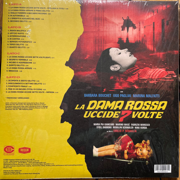 La Dama Rossa Uccide 7 Volte (Colonna Sonora Originale) (RSD22)