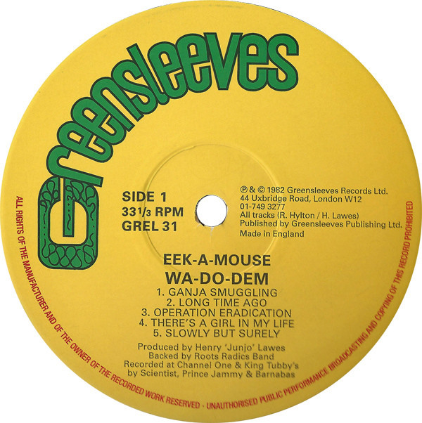 Eek-A-Mouse - Wa-Do-Dem | Greensleeves Records (GREL 31) - 3