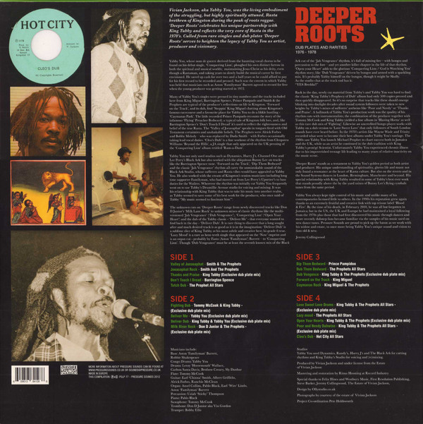 英2discs LP Yabby You & Brethren Deeper Roots (Dub Plates And Rarities 1976 - 1978) PSLP77 PRESSURE SOUNDS /00520 Yabby You & Brethren - Deeper Roots (Dub Plates And Rarities 1976