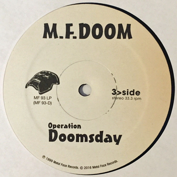 MF Doom - Operation: Doomsday | Metal Face Records (MF 93 LP) - 8 MF Doom - Operation: Doomsday | Metal Face Records (MF 93 LP) - 8