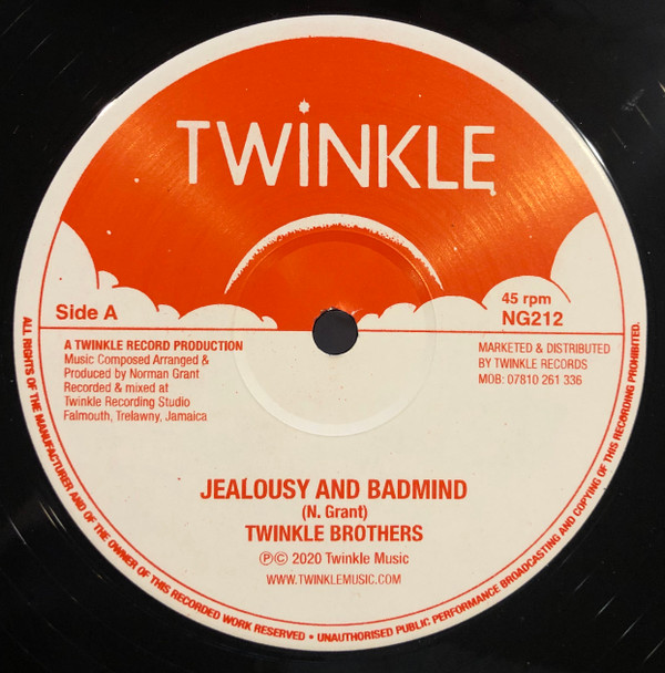 Twinkle Brothers - Jealousy And Badmind | Twinkle Music (NG212) - main Twinkle Brothers - Jealousy And Badmind | Twinkle Music (NG212) - main