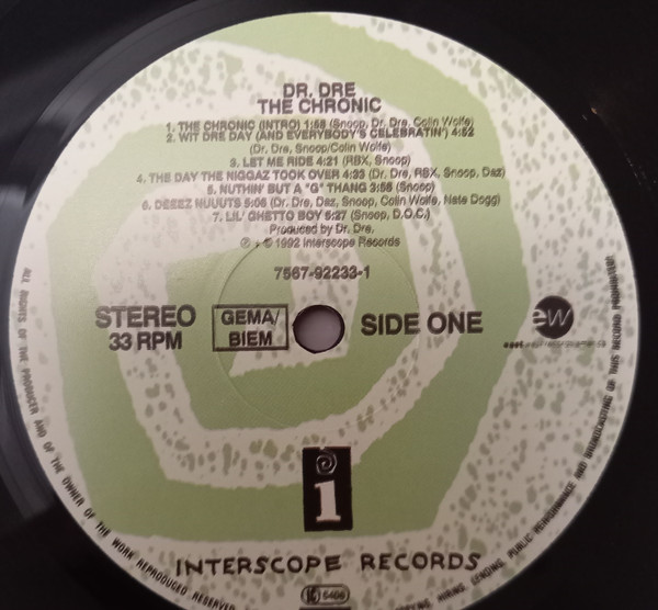 Dr. Dre - The Chronic | Interscope Records (7567-92233-1) - 2 Dr. Dre - The Chronic | Interscope Records (7567-92233-1) - 2