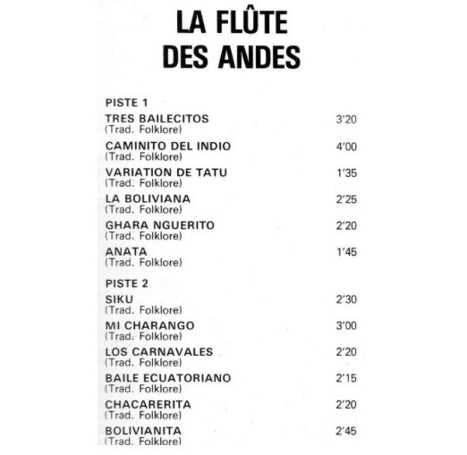 La flute des andes