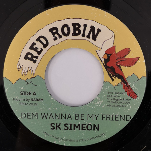 SK Simeon / Naram - Dem Wanna Be My Friend | Red Robin (RR7002) - main