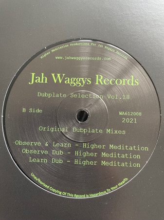 King Alpha , Higher Meditation - King Of All Kings / Observe & Learn | Jah Waggy's Records (WA612008) - 2 King Alpha , Higher Meditation - King Of All Kings / Observe & Learn | Jah Waggy's Records (WA612008) - 2