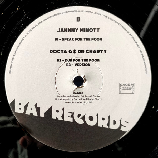Marcus I / Jahnny Minott / Dub Shepherds / Docta G & Dr Charty - Jesus Was Black / Speak For The Poor | BAT Records (BAT006) - 2 Marcus I / Jahnny Minott / Dub Shepherds / Docta G & Dr Charty - Jesus Was Black / Speak For The Poor | BAT Records (BAT006) - 2