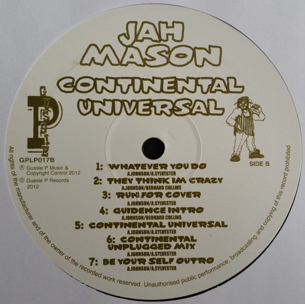 英LP Jah Mason Continetal Universal GPLP017 Sip A Cup UK /00220 Jah Mason - Continental Universal | Sip A Cup Records