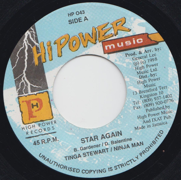 Tinga Stewart / Ninja Man - Star Again | Hi Power Music (HP 043)