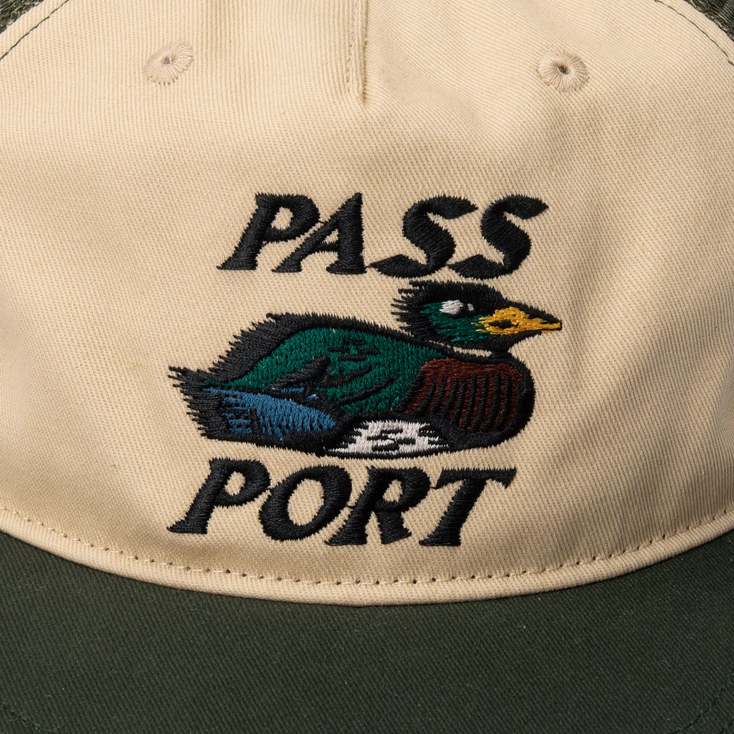 Fast Duck Workers Trucker | Bark/Cream