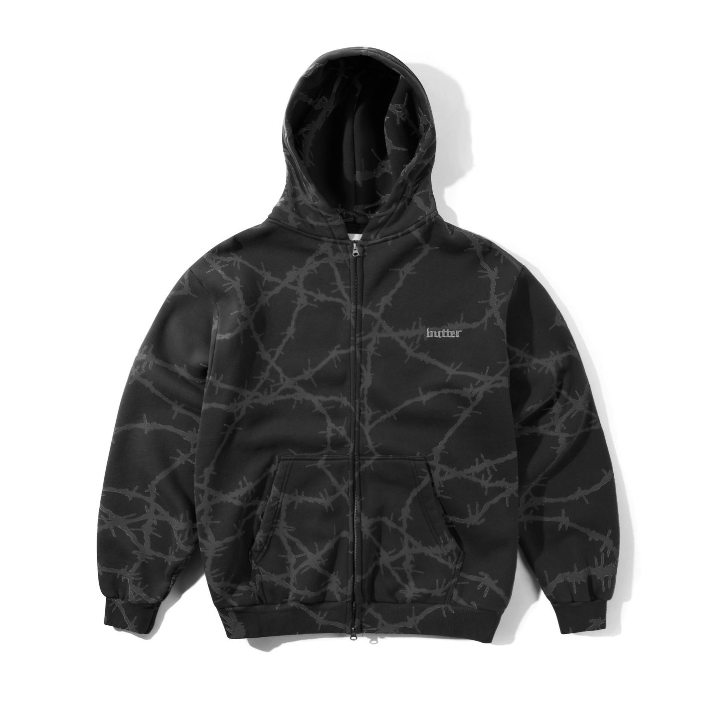 Wired Zip-Thru Hood | Charcoal