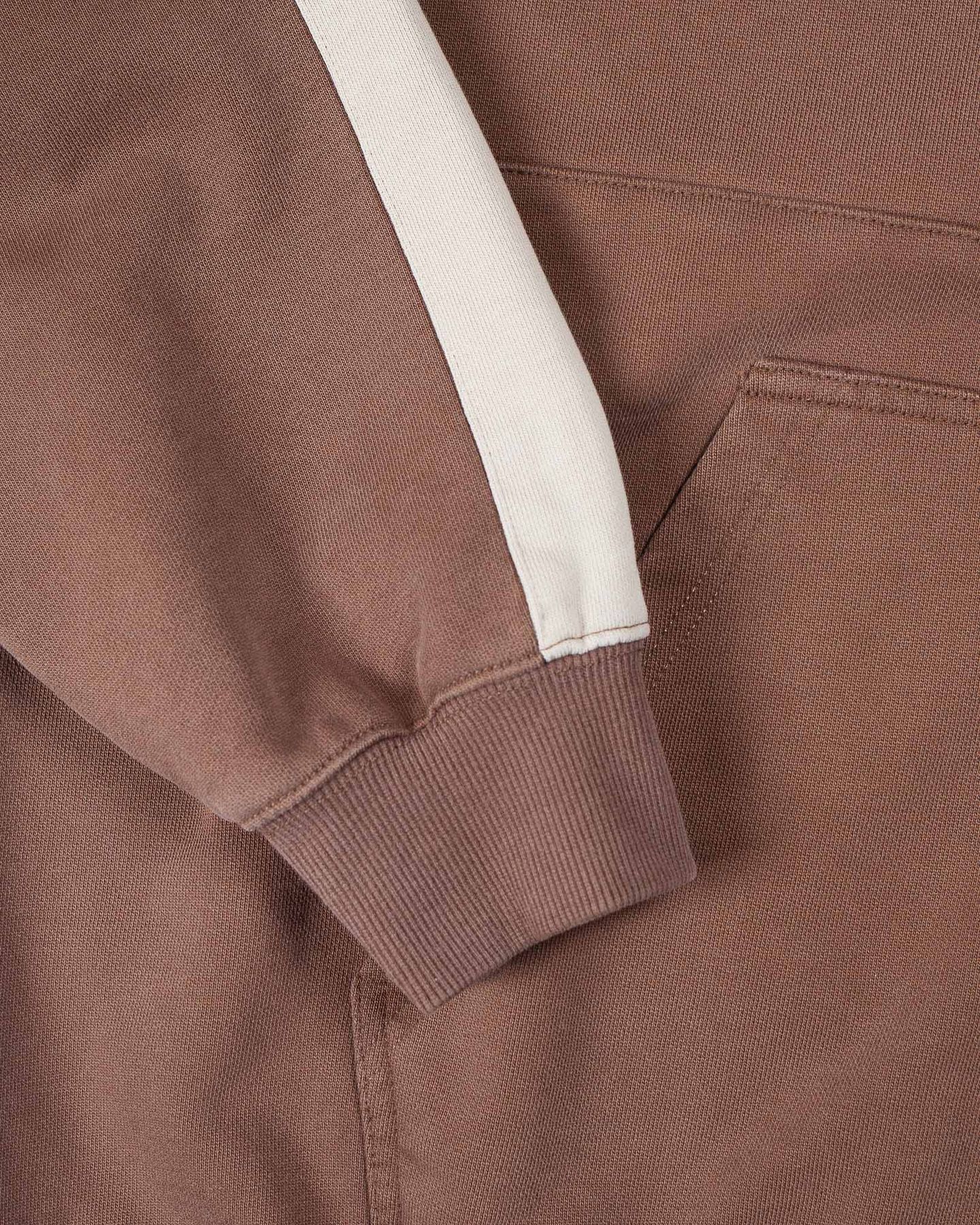 Edward Washed Zip Hood | Brown