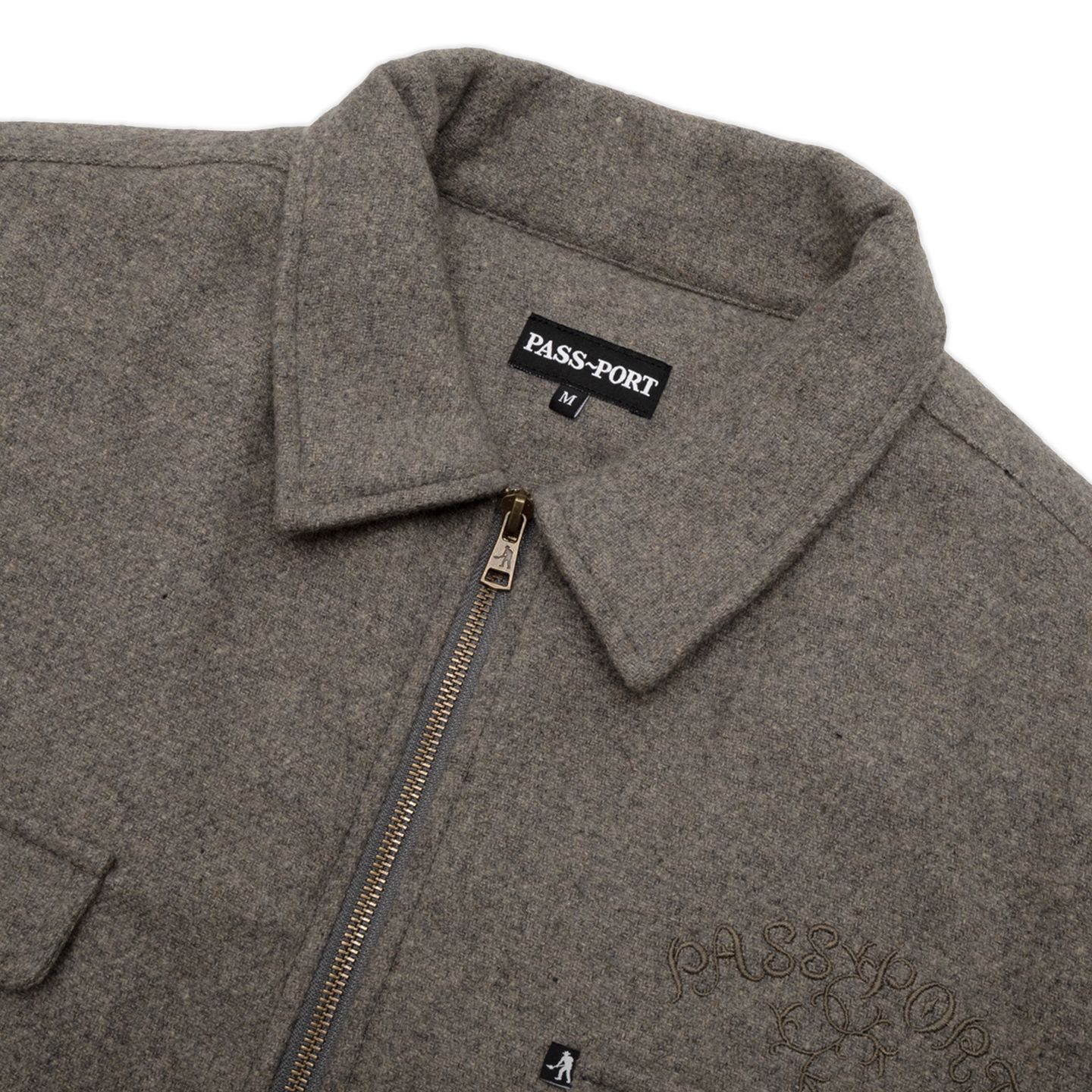 Arthur Wool Zip Jacket | Grey Marle