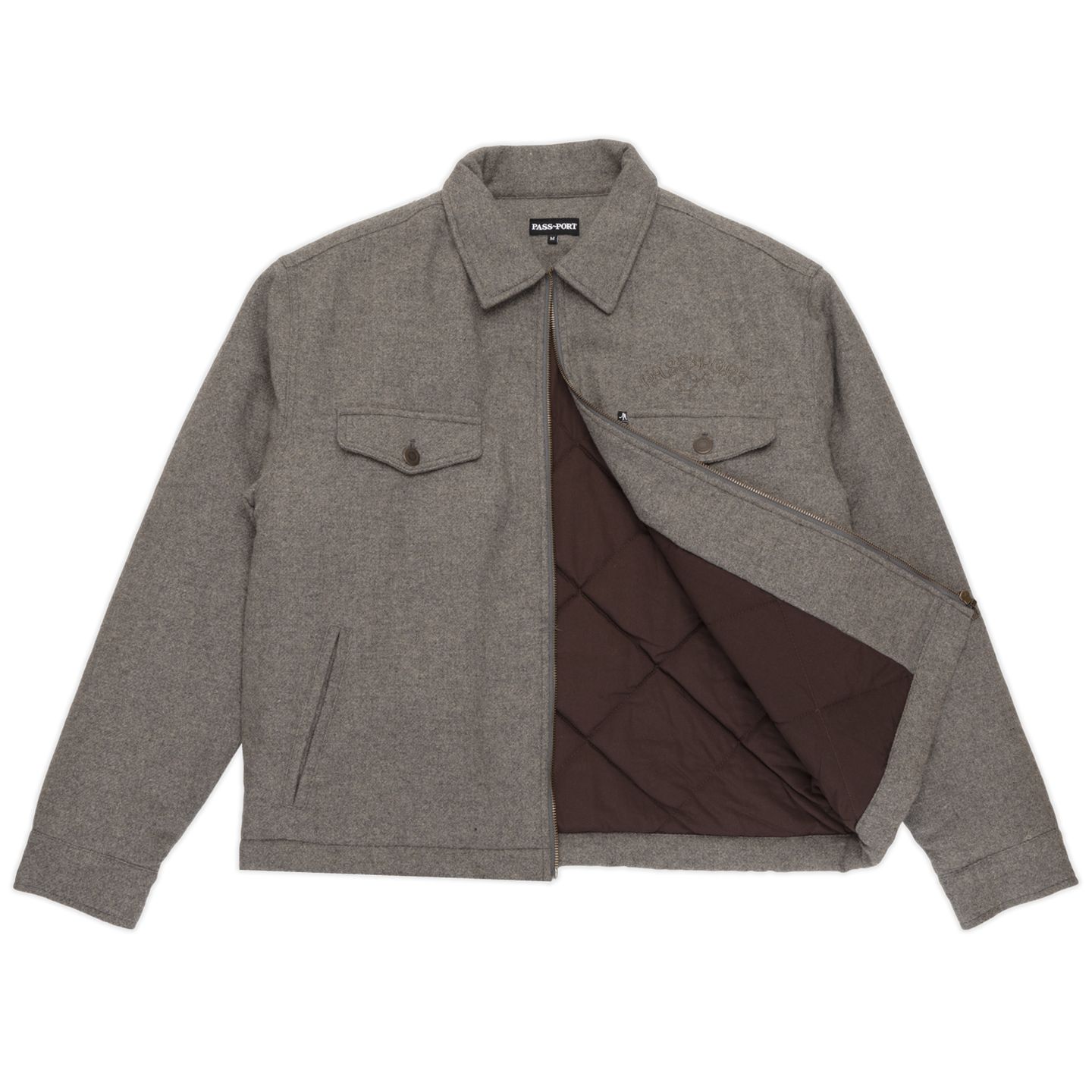 Arthur Wool Zip Jacket | Grey Marle