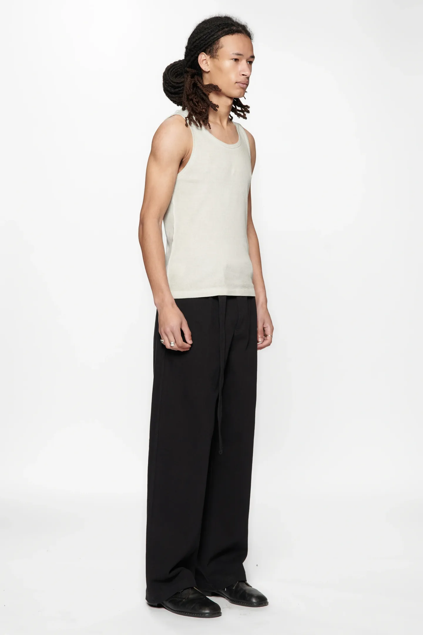 Pleated Work Pant | Black