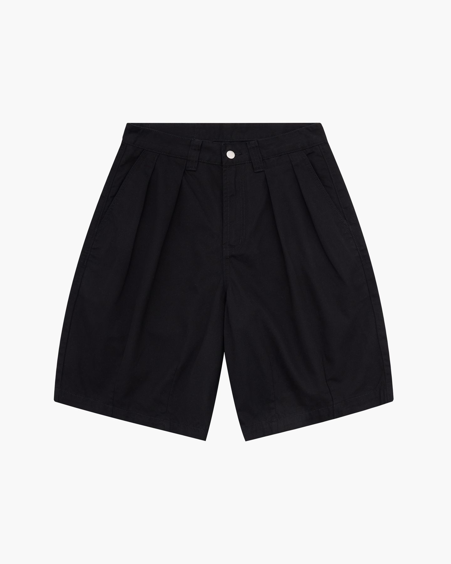 Pleated Balloon Shorts | Black