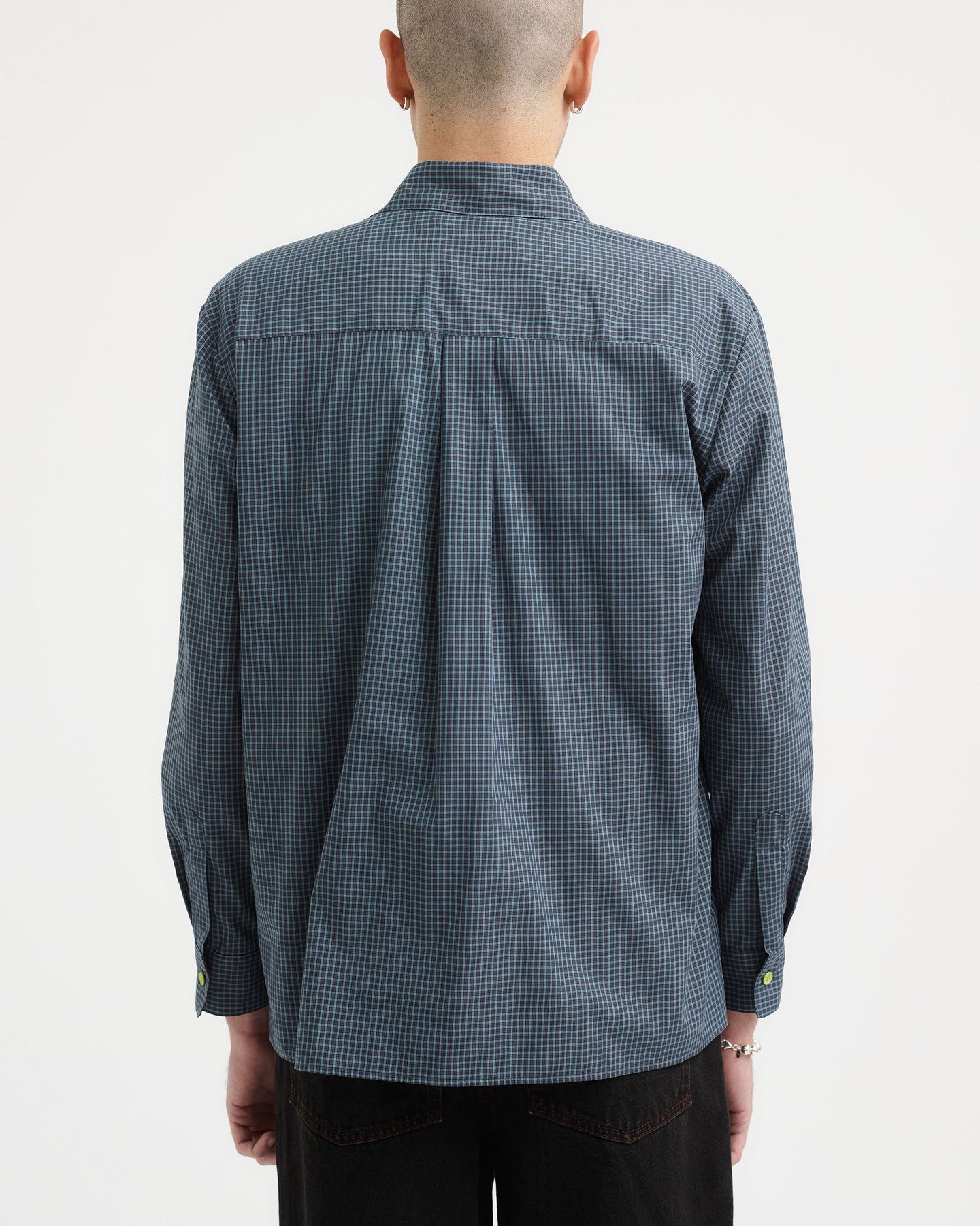 Long Sleeve Shirt | Blue/Green Check