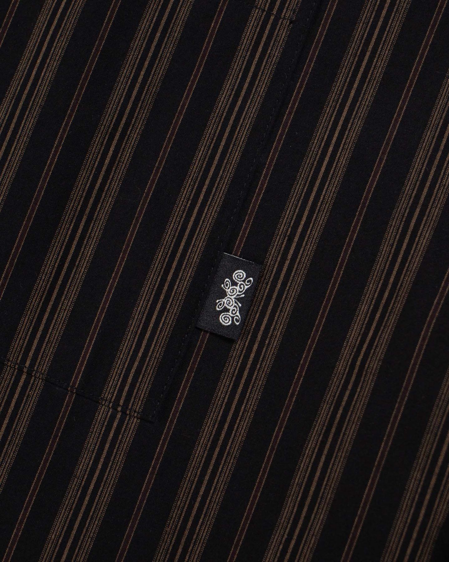 Raw Stripe Shirt | Black
